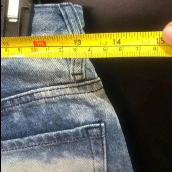 PacSun Bleached Blue Jean Vintage,ultra high rise,zipper fly,5 pocket,belt loop - Picture 3 of 4